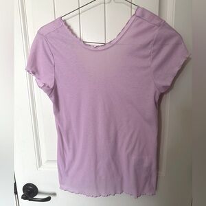 Nike dry fit lettuce hem tee